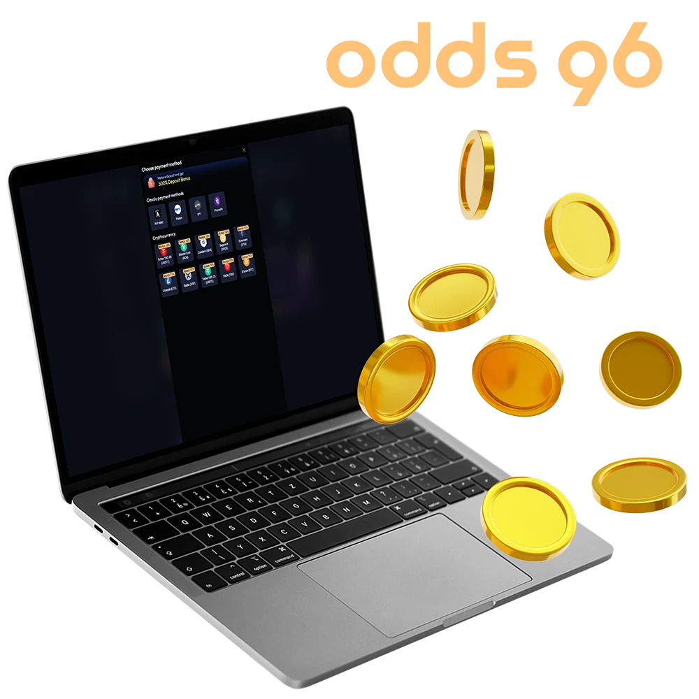 Odds96 offers many safe and fast deposit and withdrawal methods.