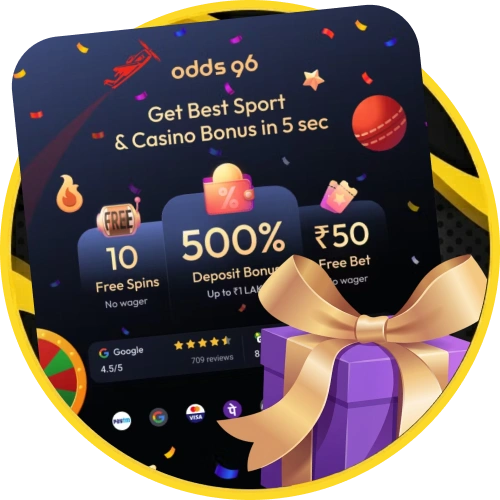 Claim your welcome bonus at Odds96 online casino.